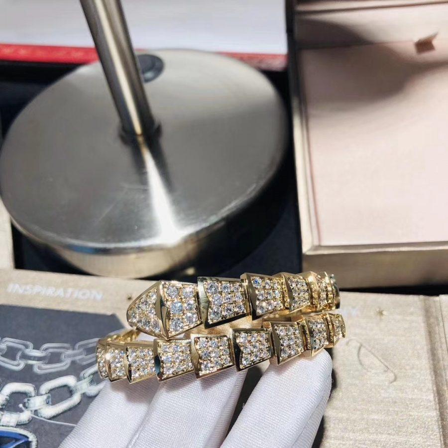 [⭐Mirelle]SERPENTI BRACELET 8MM GOLD DIAMOND