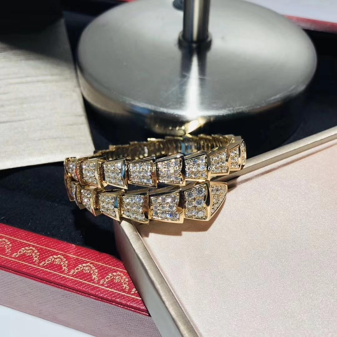 [⭐Mirelle]SERPENTI BRACELET 8MM GOLD DIAMOND