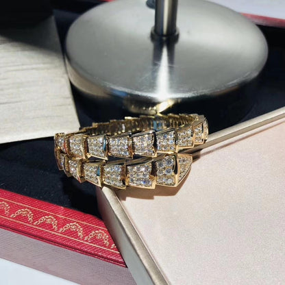 [⭐Mirelle]SERPENTI BRACELET 8MM GOLD DIAMOND