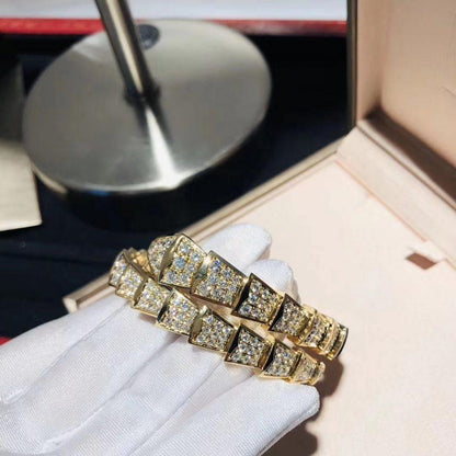 [⭐Mirelle]SERPENTI BRACELET 8MM GOLD DIAMOND