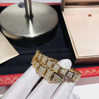 [⭐Mirelle]SERPENTI BRACELET 8MM GOLD DIAMOND