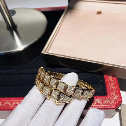 [⭐Mirelle]SERPENTI BRACELET 8MM GOLD DIAMOND