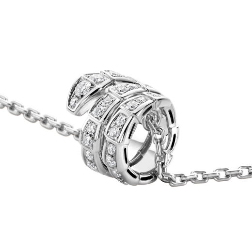 [⭐Mirelle]SERPENTI  NECKLACE DOUBLE RING DIAMOND