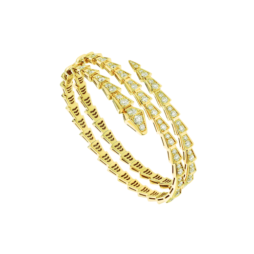 [⭐Mirelle]SERPENTI BRACELET GOLD DIAMOND DOUBLE ROW