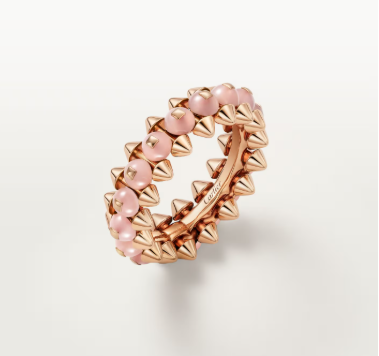 [⭐Mirelle]CLASH ELEGANT ROSE GOLD RING FEATURING NATURAL AGATE