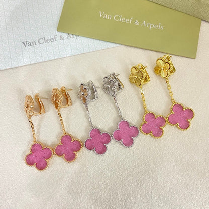 [⭐Mirelle]2026 NEW CLOVER 2 MOTIF  BUBBLE PINK ENAMEL