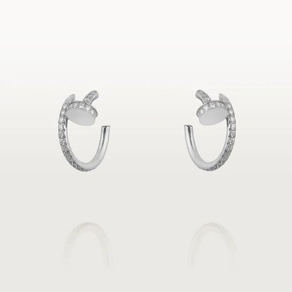 [⭐Mirelle]JUSTE EARRINGS 12.75MM SILVER DIAMOND
