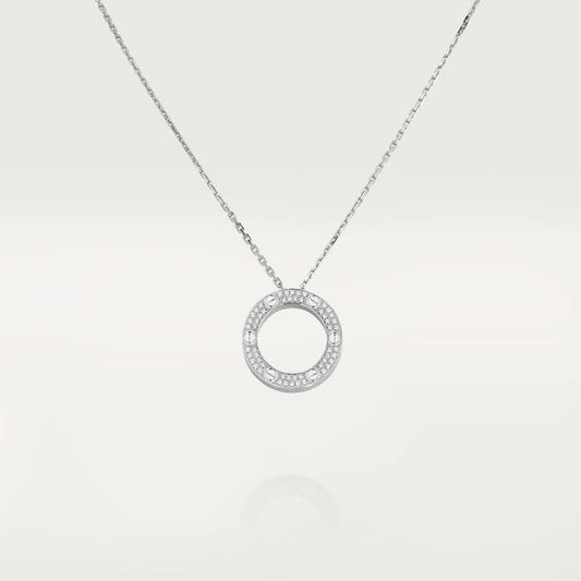 [⭐Mirelle]LOVE NECKLACE ADJUSTABLE SILVER