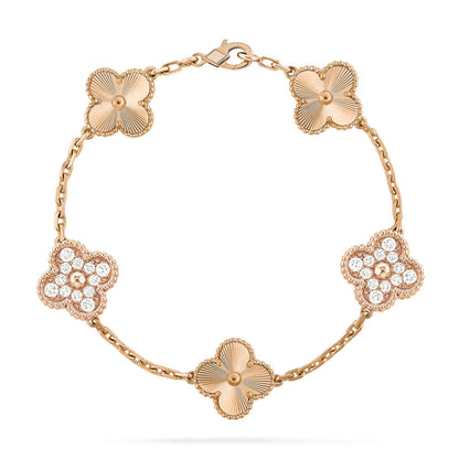 [⭐Mirelle] CLOVER 5 MOTIF LASER BRACELET COLLECTION