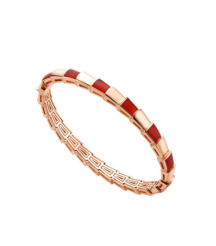 [⭐Mirelle]SERPENTI BRACELET PINK GOLD RUBELLITE