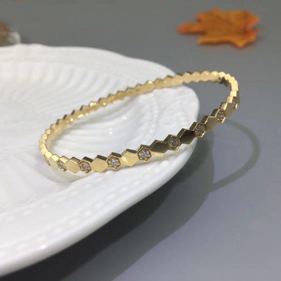 [⭐Mirelle]BEE LOVE GOLD DIAMOND BRACELET