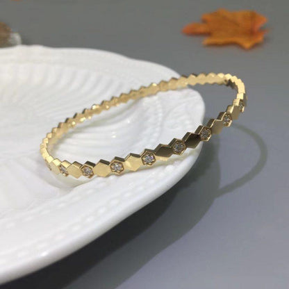 [⭐Mirelle]BEE LOVE GOLD DIAMOND BRACELET