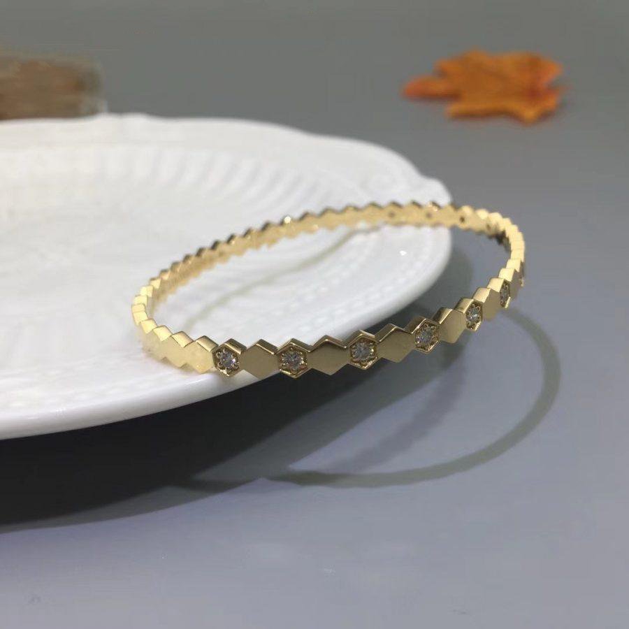 [⭐Mirelle]BEE LOVE GOLD DIAMOND BRACELET
