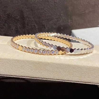 [⭐Mirelle]BEE LOVE GOLD BRACELET FULL DIAMOND