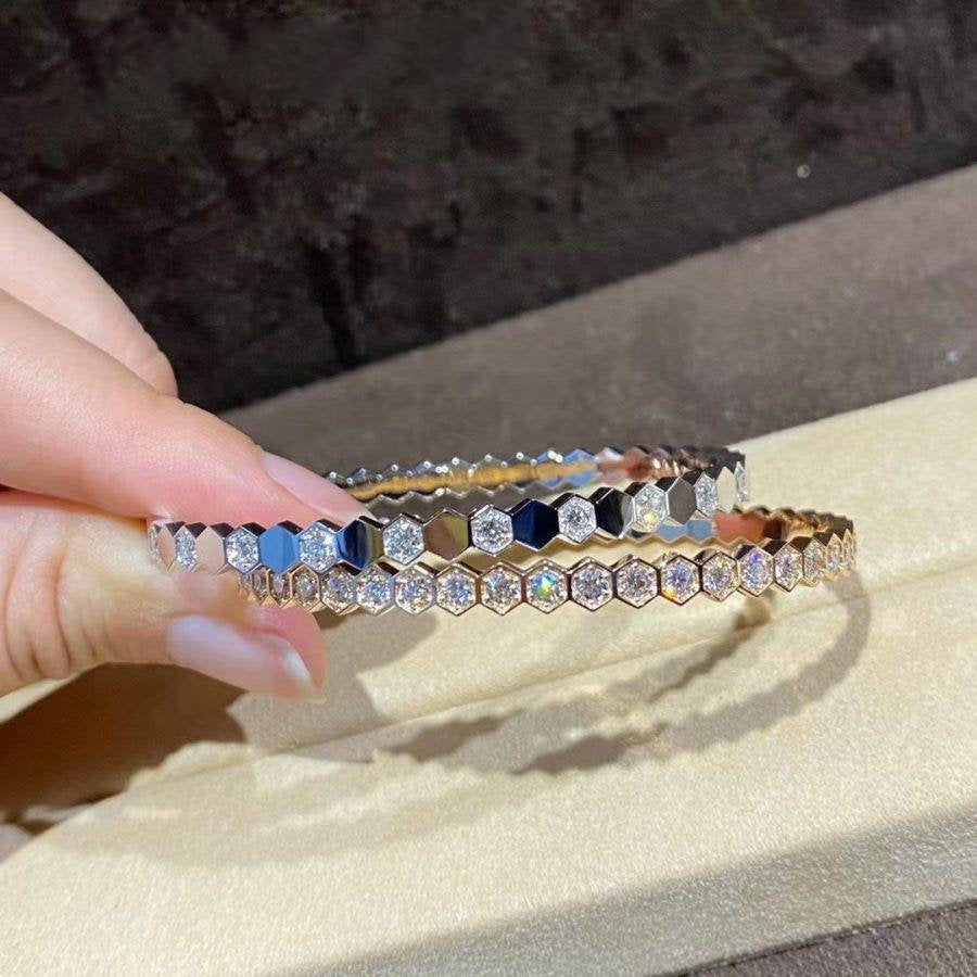[⭐Mirelle]BEE LOVE GOLD BRACELET FULL DIAMOND