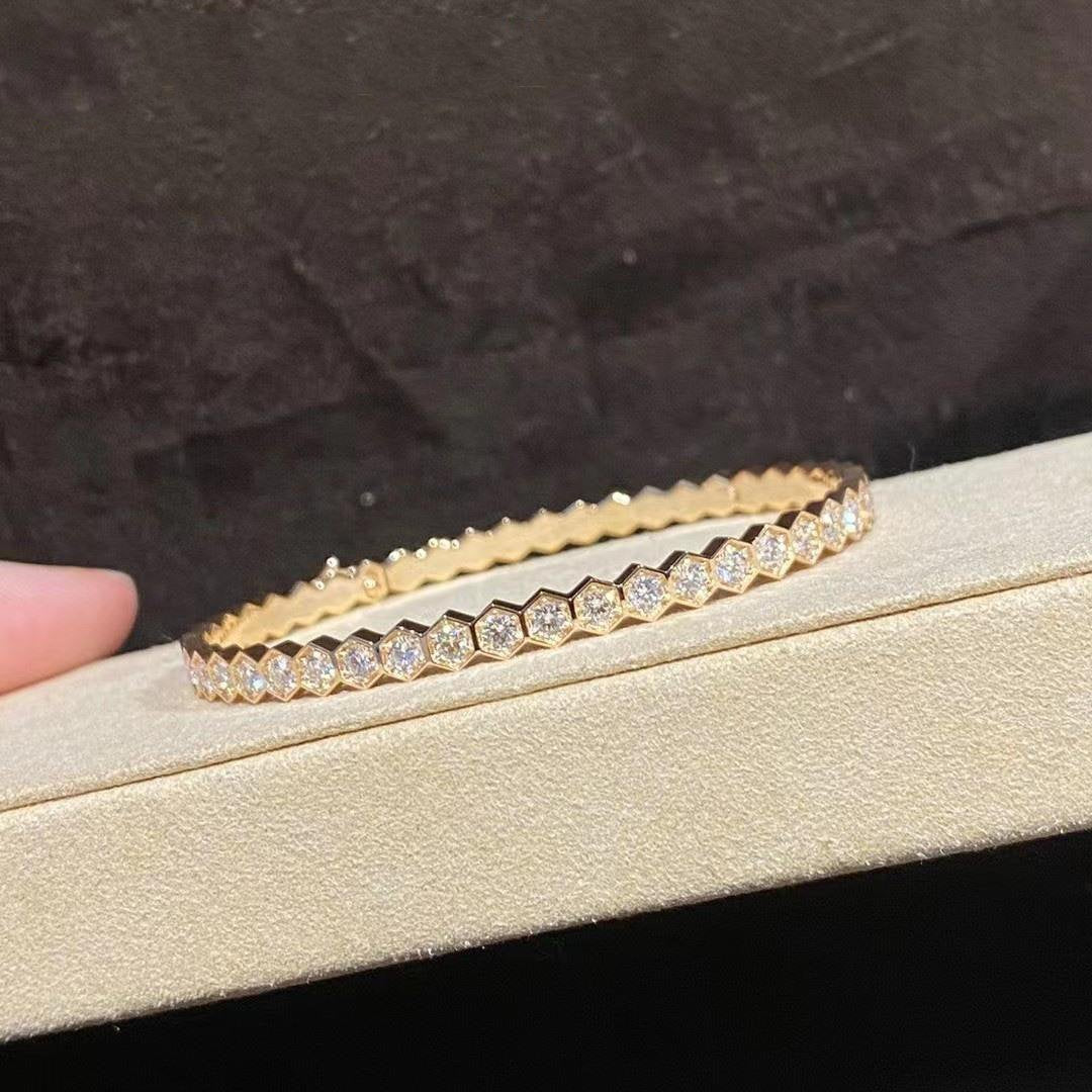 [⭐Mirelle]BEE LOVE GOLD BRACELET FULL DIAMOND