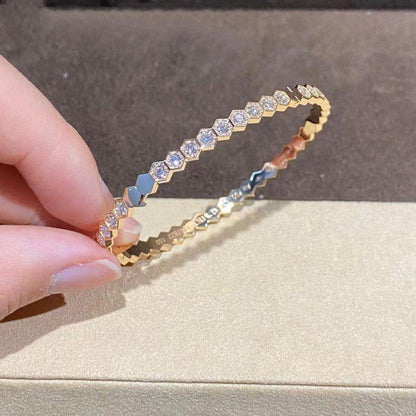 [⭐Mirelle]BEE LOVE GOLD BRACELET FULL DIAMOND