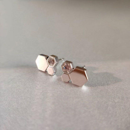 [⭐Mirelle]BEE LOVE SILVER DIAMOND EARRINGS