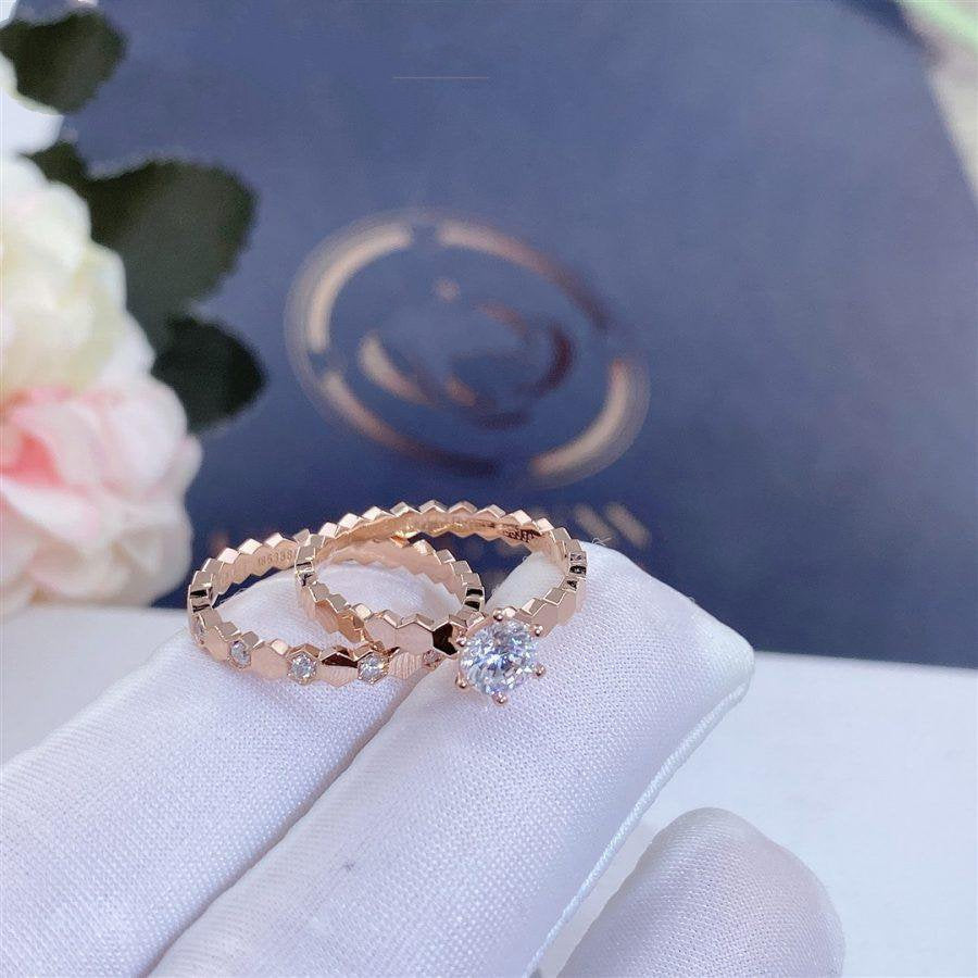 [⭐Mirelle]BEE LOVE RING PINK GOLD 1 DIAMOND