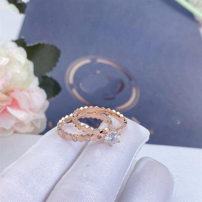 [⭐Mirelle]BEE LOVE RING PINK GOLD 1 DIAMOND