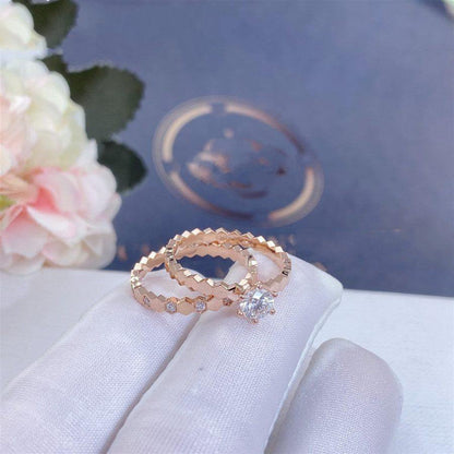 [⭐Mirelle]BEE LOVE RING PINK GOLD DIAMOND