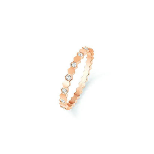 [⭐Mirelle]BEE LOVE RING PINK GOLD DIAMOND