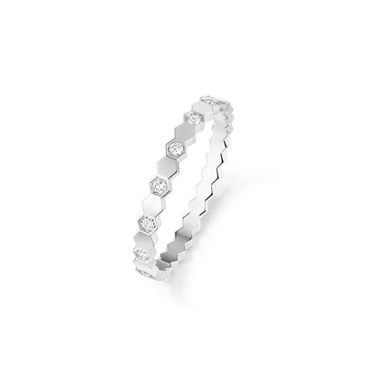 [⭐Mirelle]BEE LOVE RING SILVER DIAMOND