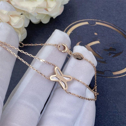 [⭐Mirelle]JEUX BRACELET WHITE MOP PINK GOLD 1 DIAMOND