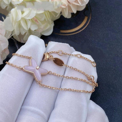 [⭐Mirelle]JEUX BRACELET PINK MOP PINK GOLD 1 DIAMOND