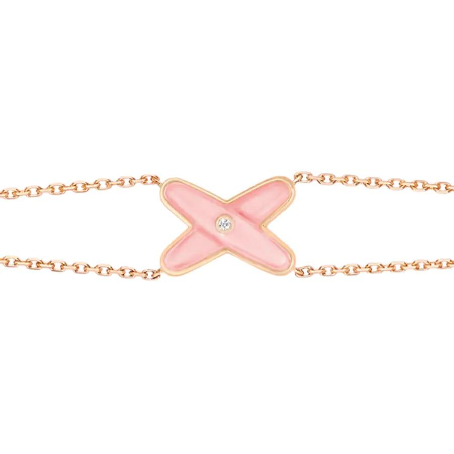 [⭐Mirelle]JEUX BRACELET PINK MOP PINK GOLD 1 DIAMOND
