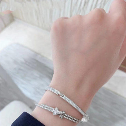 [⭐Mirelle]JEUX DE BRACELET DIAMONDS SILVER