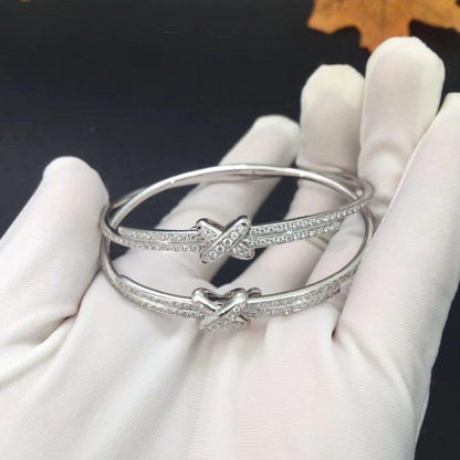 [⭐Mirelle]JEUX DE BRACELET DIAMONDS SILVER