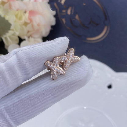 [⭐Mirelle]JEUX DE PINK GOLD DIAMOND EARRINGS