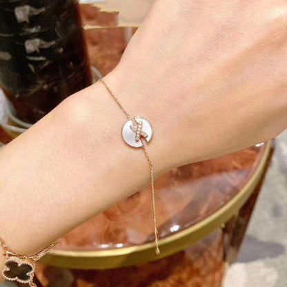 [⭐Mirelle]JEUX DE BRACELET MOP PINK GOLD DIAMONDS