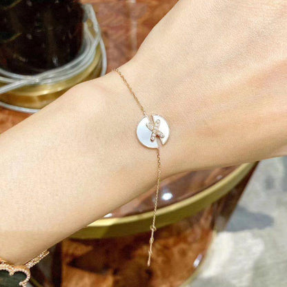[⭐Mirelle]JEUX DE BRACELET MOP PINK GOLD DIAMONDS