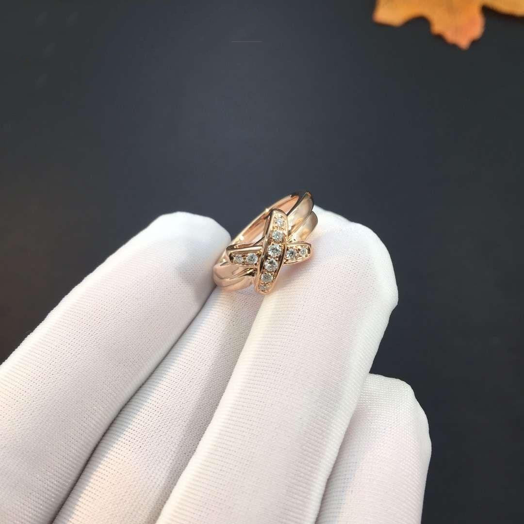 [⭐Mirelle]JEUX DE PINK GOLD DIAMOND RING