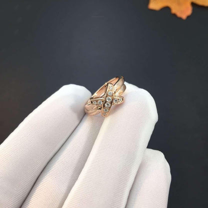 [⭐Mirelle]JEUX DE PINK GOLD DIAMOND RING