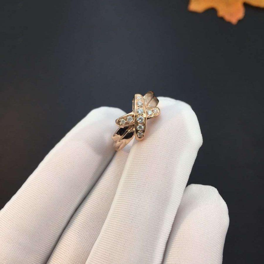 [⭐Mirelle]JEUX DE PINK GOLD DIAMOND RING