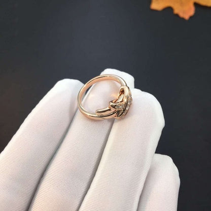 [⭐Mirelle]JEUX DE PINK GOLD DIAMOND RING