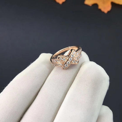 [⭐Mirelle]JEUX DE RING PINK GOLD DIAMOND
