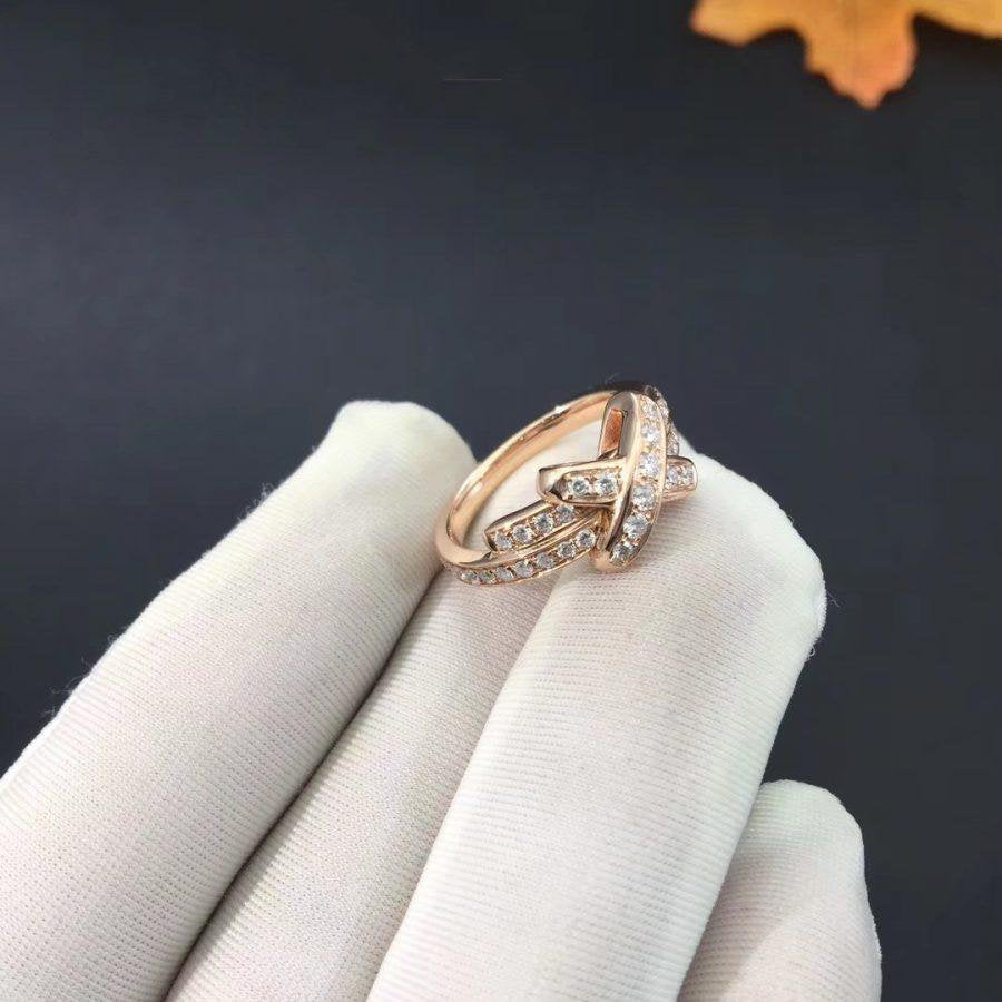 [⭐Mirelle]JEUX DE RING PINK GOLD DIAMOND
