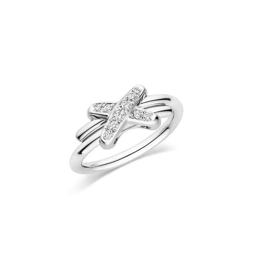 [⭐Mirelle]JEUX DE SILVER DIAMOND RING