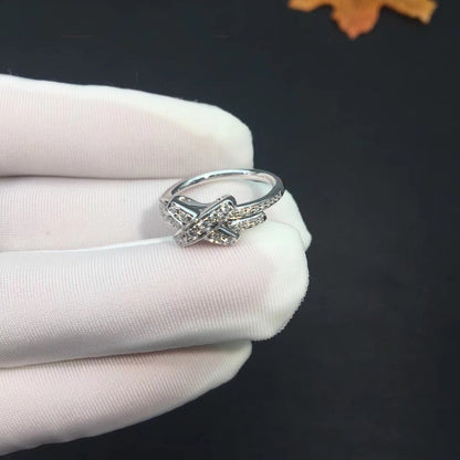 [⭐Mirelle]JEUX DE SILVER DIAMOND RING