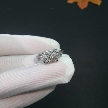 [⭐Mirelle]JEUX DE SILVER DIAMOND RING