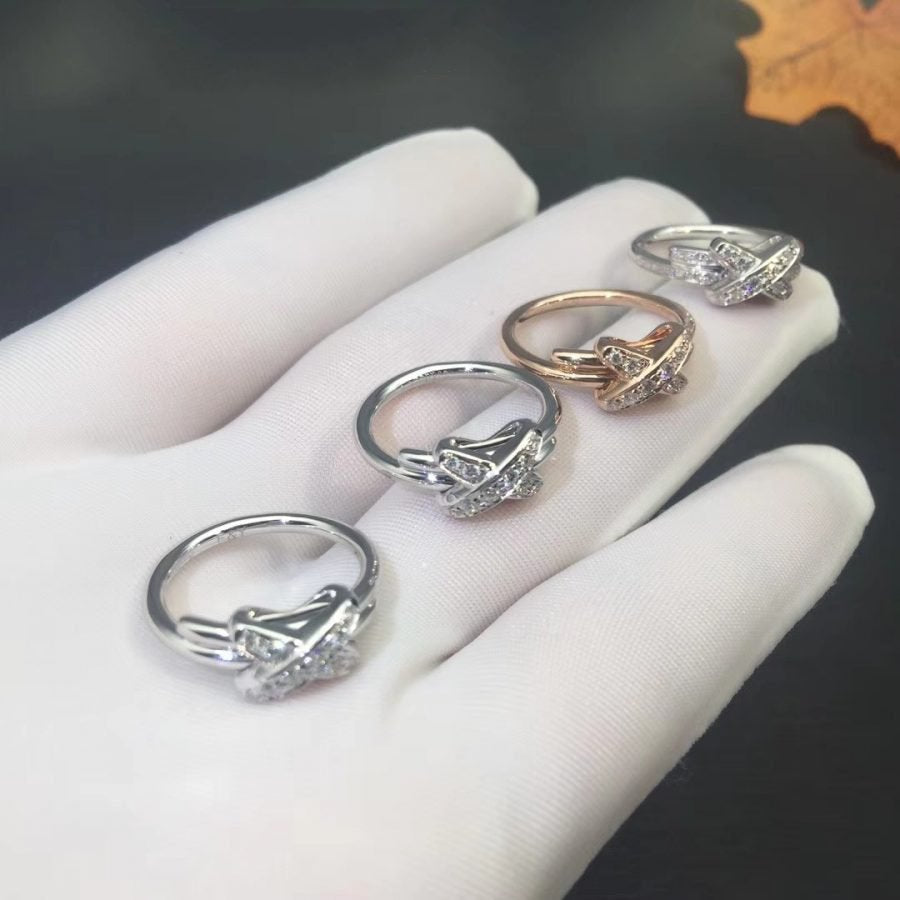 [⭐Mirelle]JEUX DE SILVER DIAMOND RING