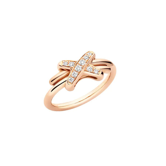 [⭐Mirelle]JEUX DE PINK GOLD DIAMOND RING