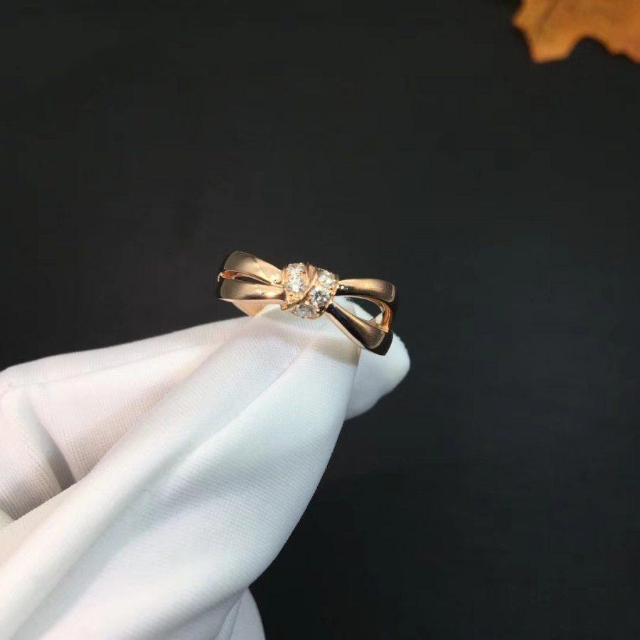 [⭐Mirelle]LIENS RING PINK GOLD DIAMOND