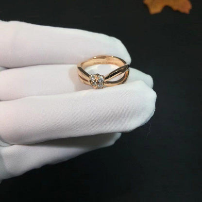 [⭐Mirelle]LIENS RING PINK GOLD DIAMOND