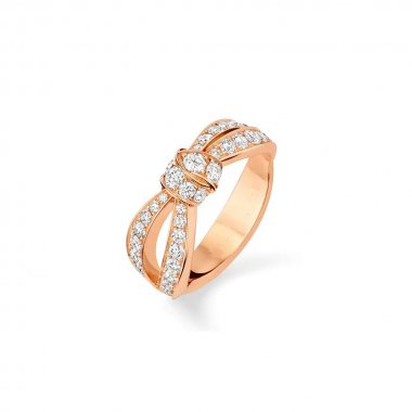 [⭐Mirelle]LIENS PINK GOLD DIAMOND RING