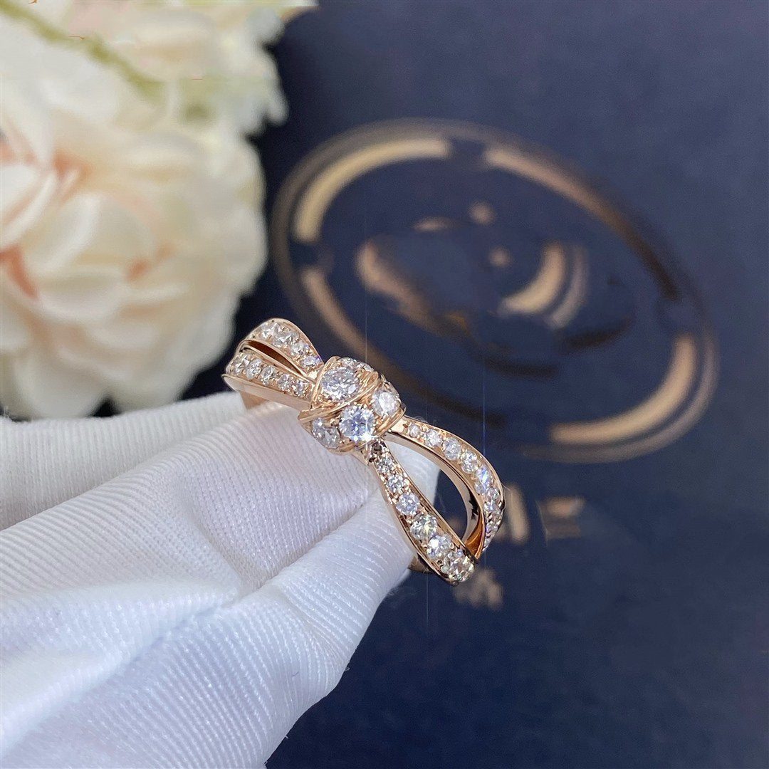 [⭐Mirelle]LIENS PINK GOLD DIAMOND RING